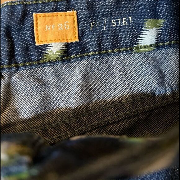 Pilcro and the Letterpress Stet Printed Denim Shorts - Picture 5 of 9